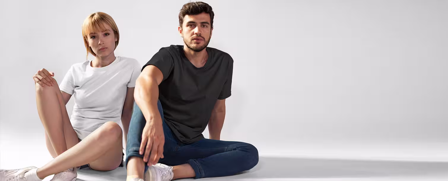 Front banner of The Blank T Shirt Shop showcasing high-quality blank t shirts for custom printing in Australia
